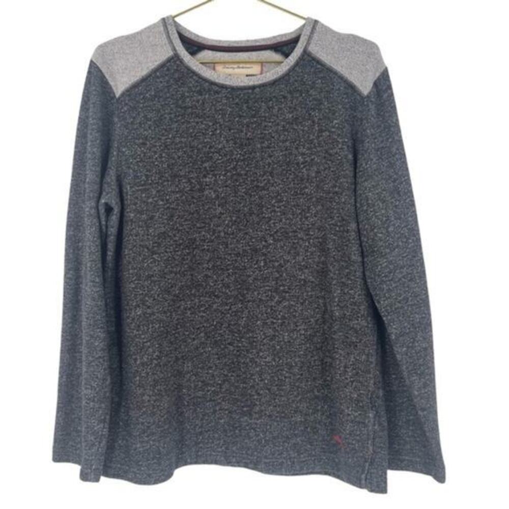 Tommy Bahama Men's Charcoal Crewneck Sweater